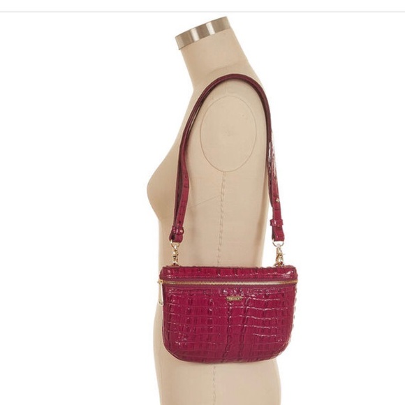 Brahmin Belt bag Fuschia La Scala Pink Croc - Picture 6 of 16